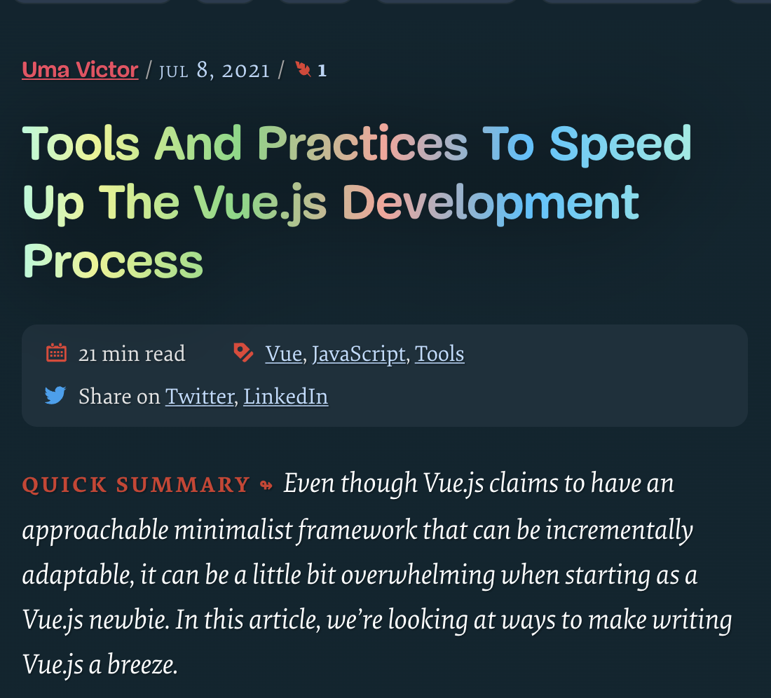 Tools And Practices To Speed Up The Vue.js Development Process